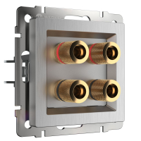 Акустическая розетка Werkel W1185009 cеребряный рифленый