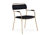 Стул Woodville Aspen black / gold