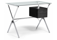 Компьютерный стол Woodville Monki black / chrome