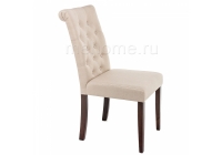 Стул Woodville Amelia dark walnut / fabric cream