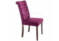 Стул деревянный Woodville Amelia dark walnut / fabric purple