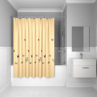 Штора для ванной комнаты IDDIS Butterfly yellow butterfly SCID033P