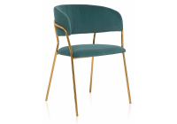 Стул Woodville Kamelia green / gold