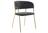 Стул Woodville Kamelia grey / gold