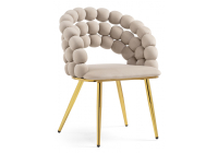 Стул Woodville Ball beige / gold