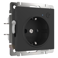 Умная Wi-Fi розетка Werkel W1171608 черный матовый