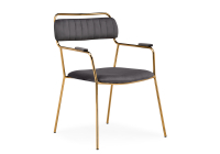 Стул Woodville Aspen dark gray / gold