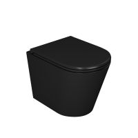 Унитаз безободковый подвесной D&K Venice DT1026025 черный
