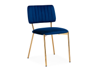 Стул Woodville Armond dark blue / gold