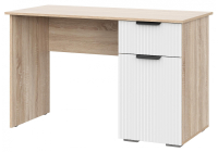 Компьютерный стол Woodville Стокгольм СТП03-1200 120х57х75 дуб сонома / line софт пломбир
