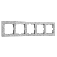 Рамка на 5 постов Werkel Hammer W0052406 серебряный