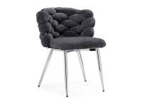 Стул Woodville Rendi gray-blue / chrome