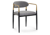 Стул на металлокаркасе Woodville Lord gray / black / gold