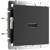 Розетка HDMI Werkel W1186008 черный матовый