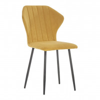Стул Leset Гувер ULTRA MUSTARD black