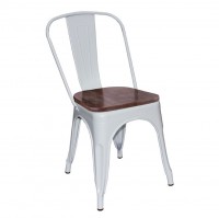 Стул R-Home Tolix Wood белый