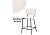 Барный стул Woodville Reparo bar beige / black