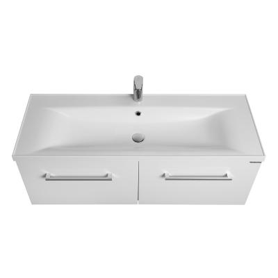 Фото Тумба под раковину Aquaton Мадрид 120 М 2 ящика белый 1A170301MA010