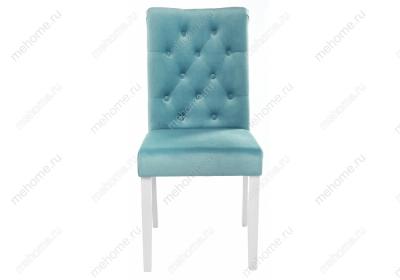 Фото Стул деревянный Woodville Amelia white / fabric tiffany