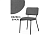 Стул Woodville Reparo dark gray / black
