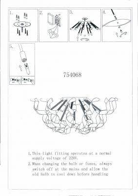 Фото Lightstar Turbio 754068 люстра потолочная