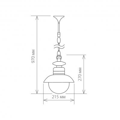 Фото Elektrostandard GL 3002H подвесной уличный светильник Talli H черный