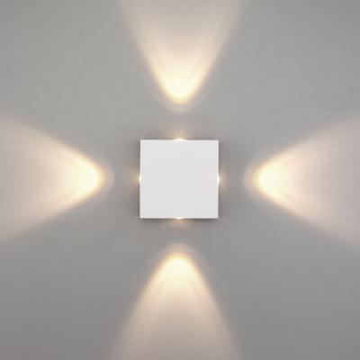 Фото Elektrostandard Kvatra 1601 Techno LED уличный настенный светильник белый