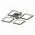 Evoled Qutro SLE200482-04RGB потолочный светодиодный светильник