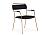 Стул Woodville Aspen black / gold