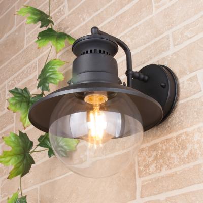 Фото Elektrostandard GL 3002D настенный уличный светильник Talli D черный
