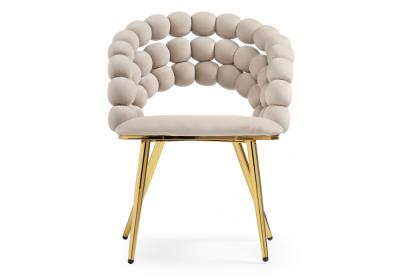 Фото Стул Woodville Ball beige / gold