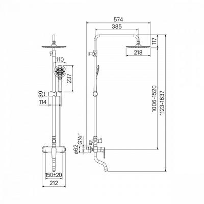 Фото Душевая система IDDIS Cloud CLOSB00i06