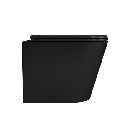 Фото Унитаз безободковый подвесной D&K Venice DT1026025 черный