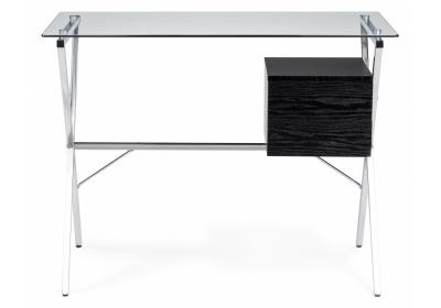Фото Компьютерный стол Woodville Monki black / chrome