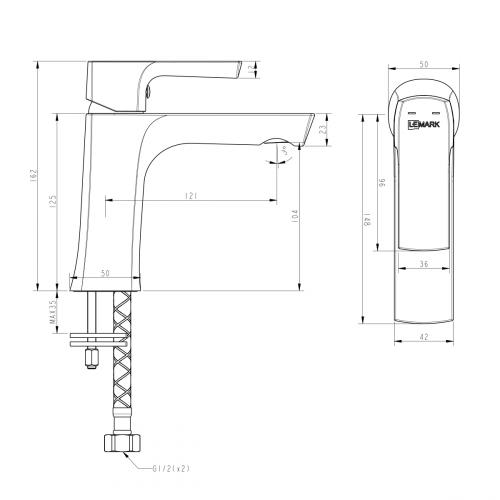 Фото Смеситель для раковины Lemark Ursus LM7206BL