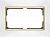 Рамка Snabb WL03-Frame-01-DBL-white/GD 4690389083846