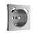 Накладка для розетки USB Werkel W1179509 cеребряный рифленый