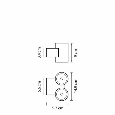 Фото Lightstar Paro 352694 настенный уличный светодиодный светильник