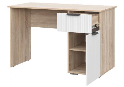 Фото Компьютерный стол Woodville Стокгольм СТП03-1200 120х57х75 дуб сонома / line софт пломбир