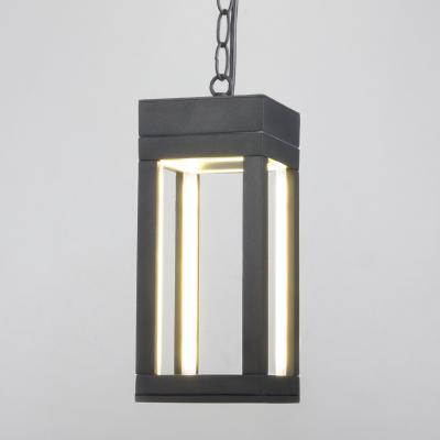 Фото Elektrostandard Frame 1528 TECHNO LED подвесной уличный светодиодный светильник серый