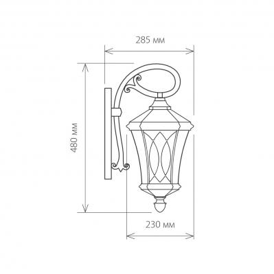 Фото Elektrostandard Virgo D GLXT-1450D уличный настенный светильник капучино