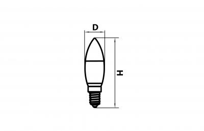 Фото Lightstar LED 940544 лампа светодиодная 220V E14 CL/CH 4000K