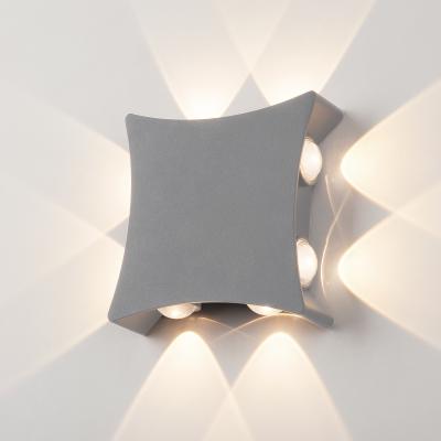 Фото Elektrostandard Twinky 1631 TECHNO LED настенный уличный светодиодный светильник серый