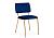 Стул Woodville Armond dark blue / gold