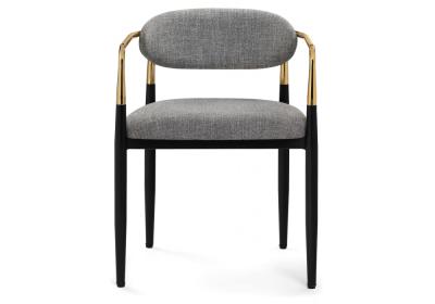 Фото Стул на металлокаркасе Woodville Lord gray / black / gold