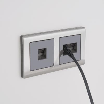 Фото Телефонная розетка Werkel W1182007 серо-коричневый