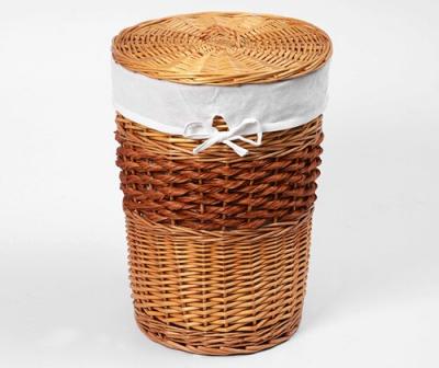 Фото WasserKraft Main WB-410-L плетеная корзина для белья с крышкой