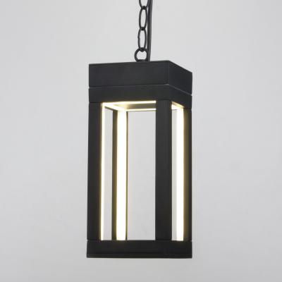 Фото Elektrostandard Frame 1528 TECHNO LED подвесной уличный светодиодный светильник чёрный