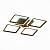 Evoled Qutro SLE200472-04RGB потолочный светодиодный светильник