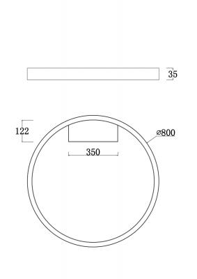Фото Maytoni Rim MOD058CL-L50BS4K потолочный светодиодный светильник